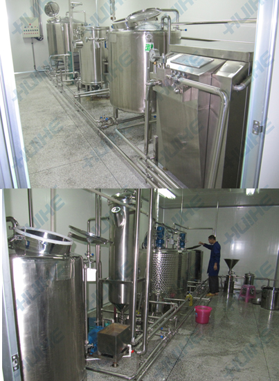 樟樹市某豆奶有限公司訂購豆奶生產線實物圖